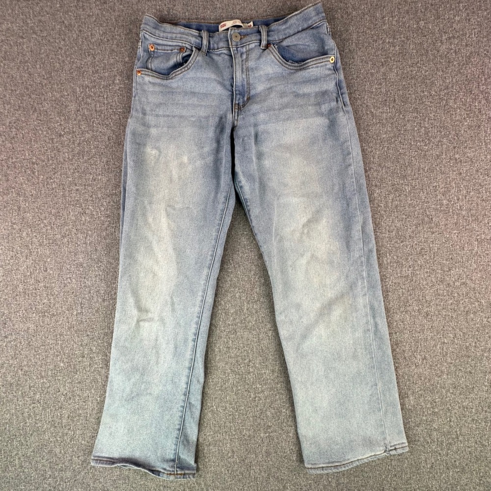 Levi's Jeans Women 16 Wide Leg Blue Adjustable Waist Light Wash
